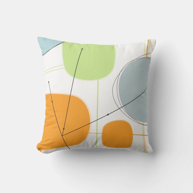 Cojín decorativo - los años 50 abstractos (Anverso)