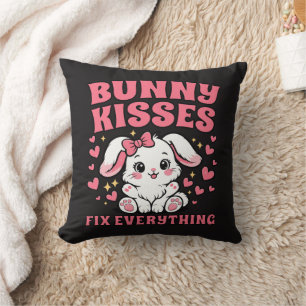 Cojín Decorativo Los besos de conejito arreglan todo - Diseño de co