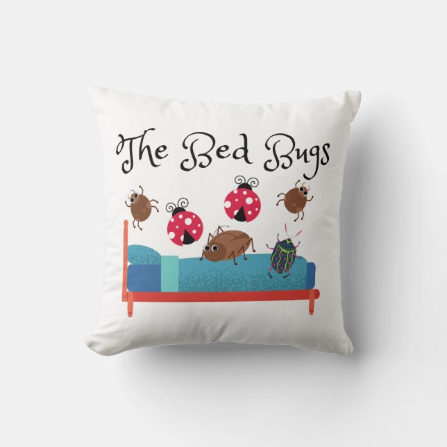 Cojín Decorativo Los bichos de la cama (Anverso)