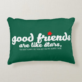 Cojín Decorativo Los buenos amigos son como las estrellas