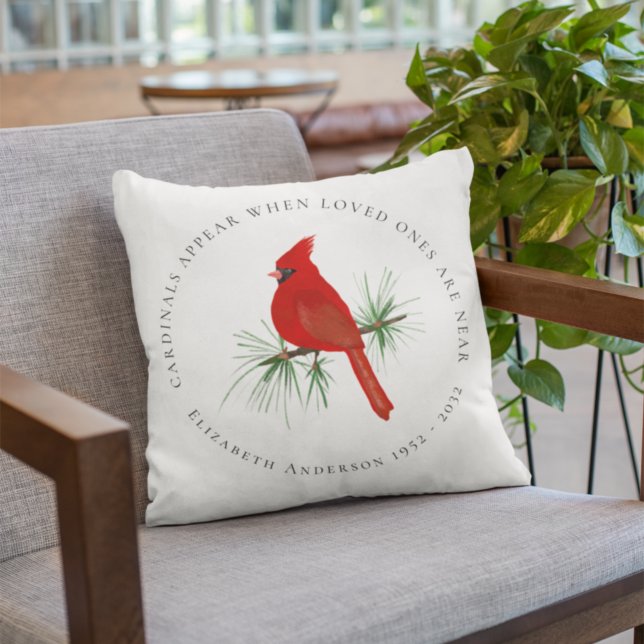 Cojín Decorativo Los Cardenales Aparecen Cuando Los Seres Queridos  (Subido por el creador)