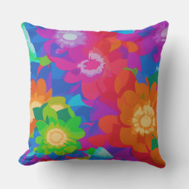 Cojín Decorativo Los colores de las hermosas flores