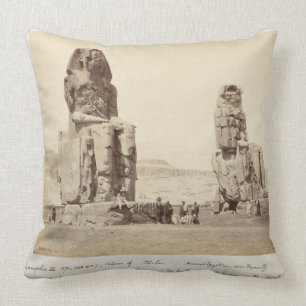 Cojín Decorativo Los colosos de Memnon, estatuas de Amenhotep III,