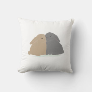 Cojín Decorativo Los conejitos del amor