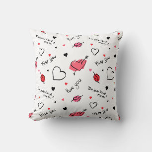 Cojín Decorativo Los corazones de San Valentín se marcan sin proble
