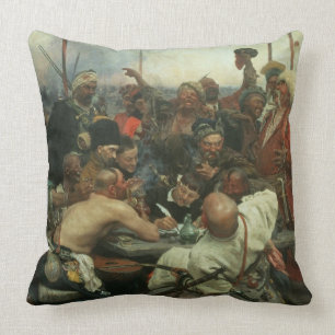 Cojín Decorativo Los Cossacks de Zaporozhye que escriben una letra