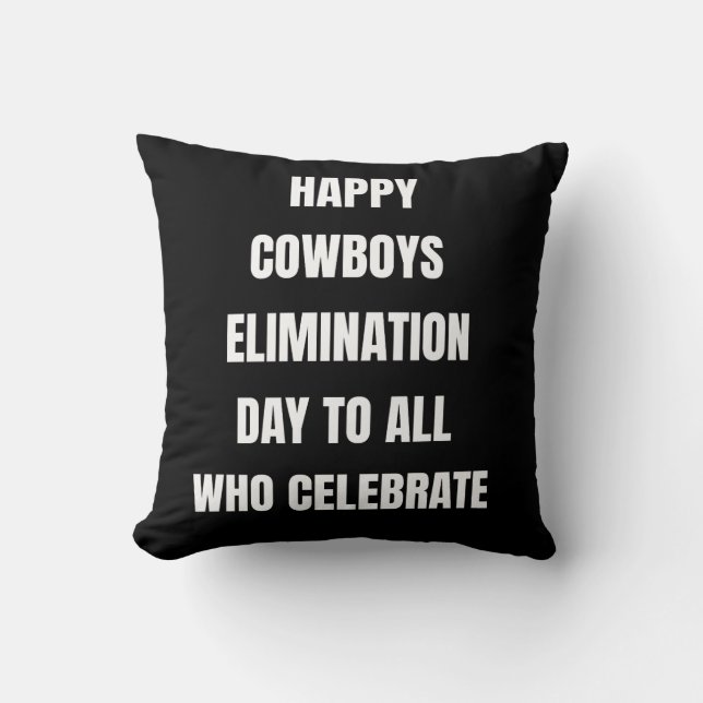 Cojín Decorativo Los Cowboys apestan  (Anverso)