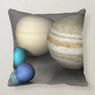 Cojín Decorativo Los cuatro planetas más grandes