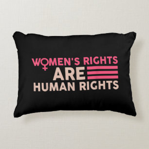 Cojín Decorativo Los derechos de la mujer son derechos humanos