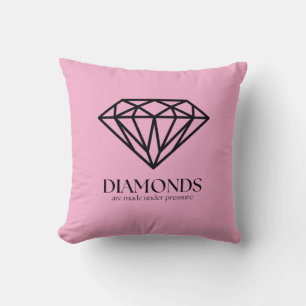 Cojín Decorativo Los Diamantes Se Hacen Bajo Presión Inspiración Ci