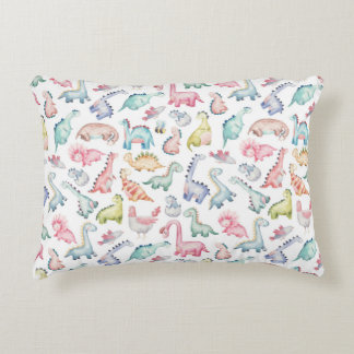 Cojín Decorativo Los dinosaurios, el patrón acuático de los niños.