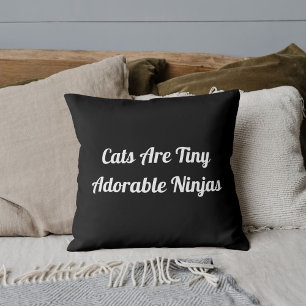 Cojín Decorativo Los Gatos Son Apreciables Ninjas Personalizados Ci