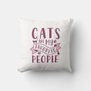 Cojín Decorativo Los gatos son mi gente favorita