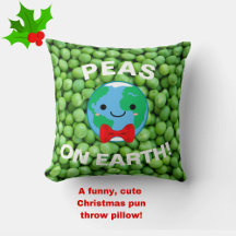 Los graciosos Navidades verdes de Punny "Peas en l