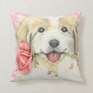 Cojín Decorativo Los grandes Pirineos subiós tarjeta del día de S