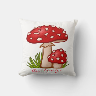 Cojín Decorativo Los hongos rojos de Amanita Thunder_Cove