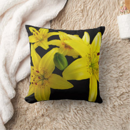 Cojín Decorativo Los ilicios asiáticos en negro