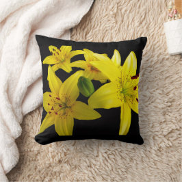 Cojín Decorativo Los ilicios asiáticos en negro