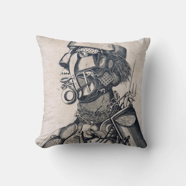 Cojín Decorativo Los instrumentos del sustento humano, Arcimboldo (Anverso)
