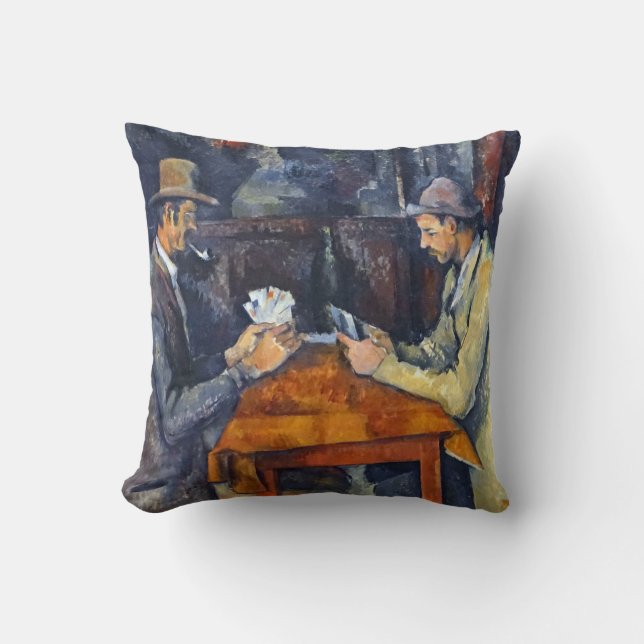 Cojín Decorativo Los jugadores de cartas, Cezanne (Anverso)
