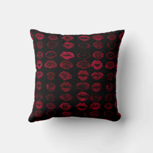 Cojín Decorativo Los labios rojos de la noche de moda
