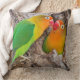 Cojín Decorativo Los Lovebirds que se besan, África de Fischer (Blanket)