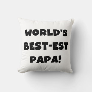 Cojín Decorativo Los mejores camisetas y regalos de papá del mundo