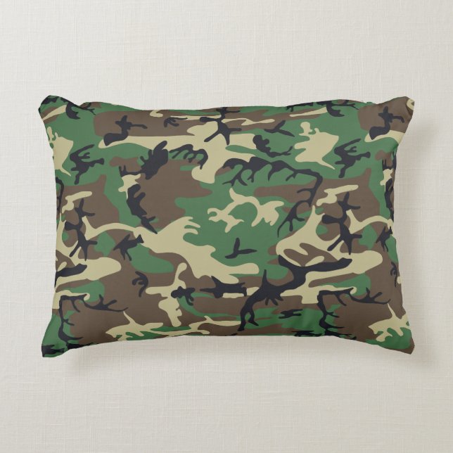 Cojín Decorativo Los militares camuflan (Anverso)