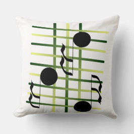 Cojín Decorativo Los músicos de la música de las notas musicales se