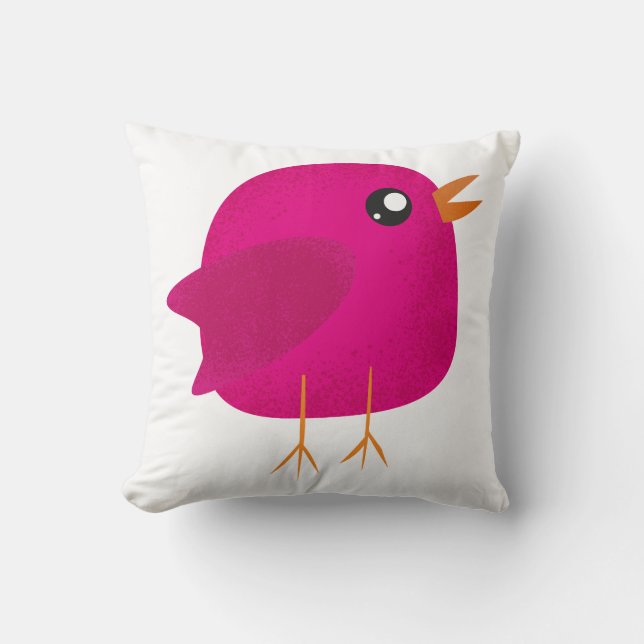 Cojín Decorativo Los niños adorables adornos cerámicos de pájaros (Anverso)