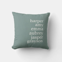 Cojín Decorativo Los nombres modernos simples y polvorientos