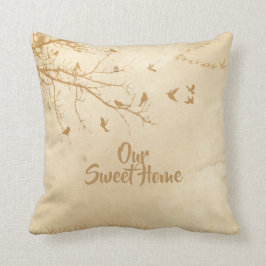 Cojín Decorativo Los pájaros se dirigen el árbol