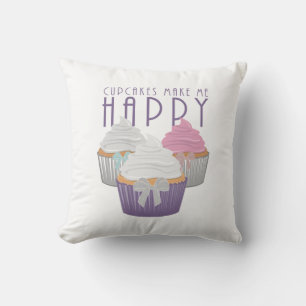 Cojín Decorativo Los pasteles me hacen feliz