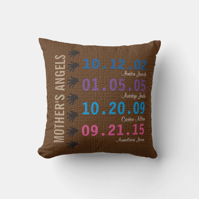 Cojín Decorativo Los pequeños ángeles de la madre (Anverso)