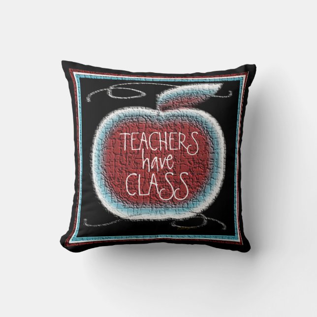 Cojín Decorativo Los profesores tienen clases (Anverso)