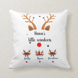 Cojín Decorativo Los renos de la abuela personalizada 