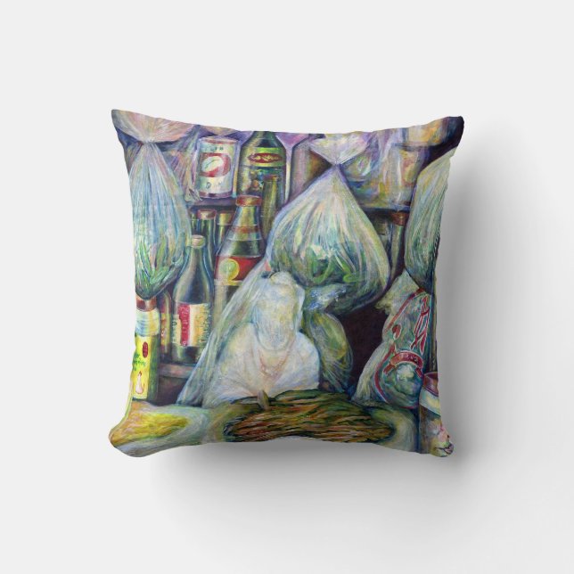 Cojín Decorativo Los sabores secos de Singapur (Anverso)