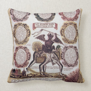 Cojín Decorativo Los siete pecados mortales (grabado)