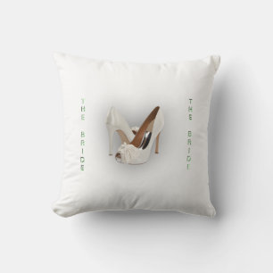 Cojín Decorativo Los tacones de novia la menta verde vendidos en el