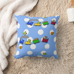 Cojín Decorativo Los trenes KiniArt Caracoles con porras de perro
