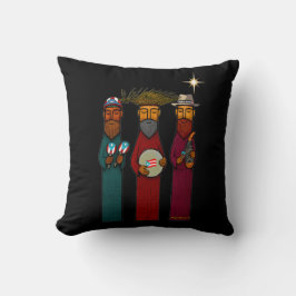 Cojín Decorativo Los Tres Reyes Magos de Puerto Rico – Parranda