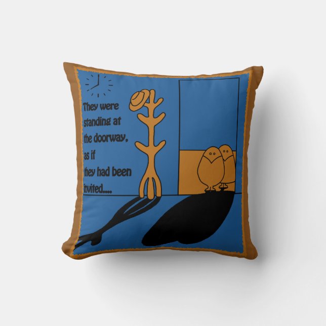 Cojín Decorativo Los visitantes (Anverso)