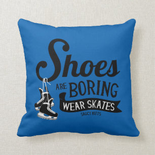 Cojín Decorativo Los zapatos de los patines del hockey del desgaste
