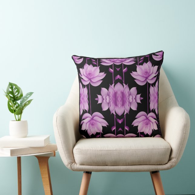 Cojín Decorativo Loto rojo-violeta (Silla)