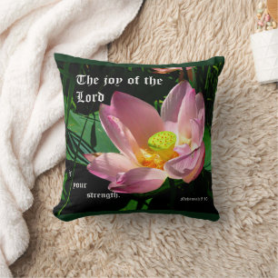 Cojín Decorativo Lotus Blossom Nehemiah 8:10