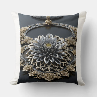 Cojín Decorativo Lotus Brand Logo Pillow – Elegant Floral Symbol Cu
