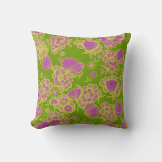 Cojín Decorativo Lou Green 💚💜 Floral Barroco