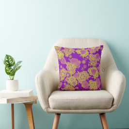 Cojín Decorativo Lou Violet 💜 Floral Barroco