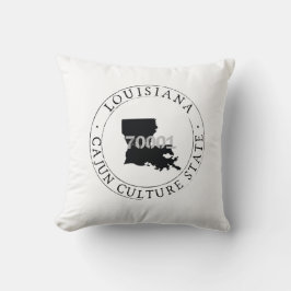 Cojín Decorativo Louisiana Código postal Pillow Cajun Culture