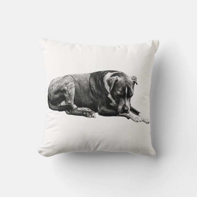 Cojín Decorativo Lounge Sombreado Perro Pillow (Anverso)